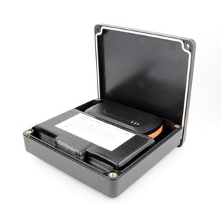 Komplettbox FLAT: Box+Magnet+Akku 11400 mAh  fr GPS Tracker TK5000 ab 10.2014 Stecker!!!